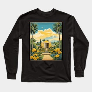 Botanical Garden of Curitiba Brazil Vintage Tourism Travel Poster Art Long Sleeve T-Shirt